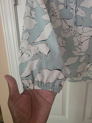 Womens Karl Lagerfeld Blouse Floral Gently Used (Size Small)