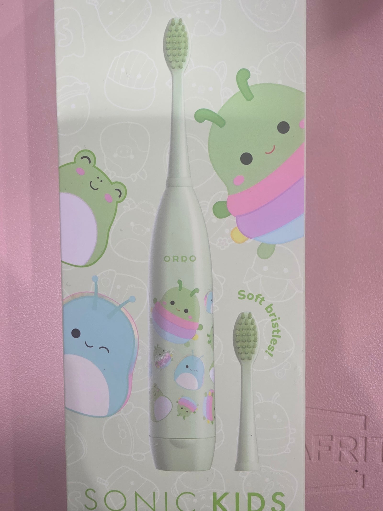 Squishmallows Sonic Kids Battery Toothbrush (Rutabaga, Sid, Wendy)