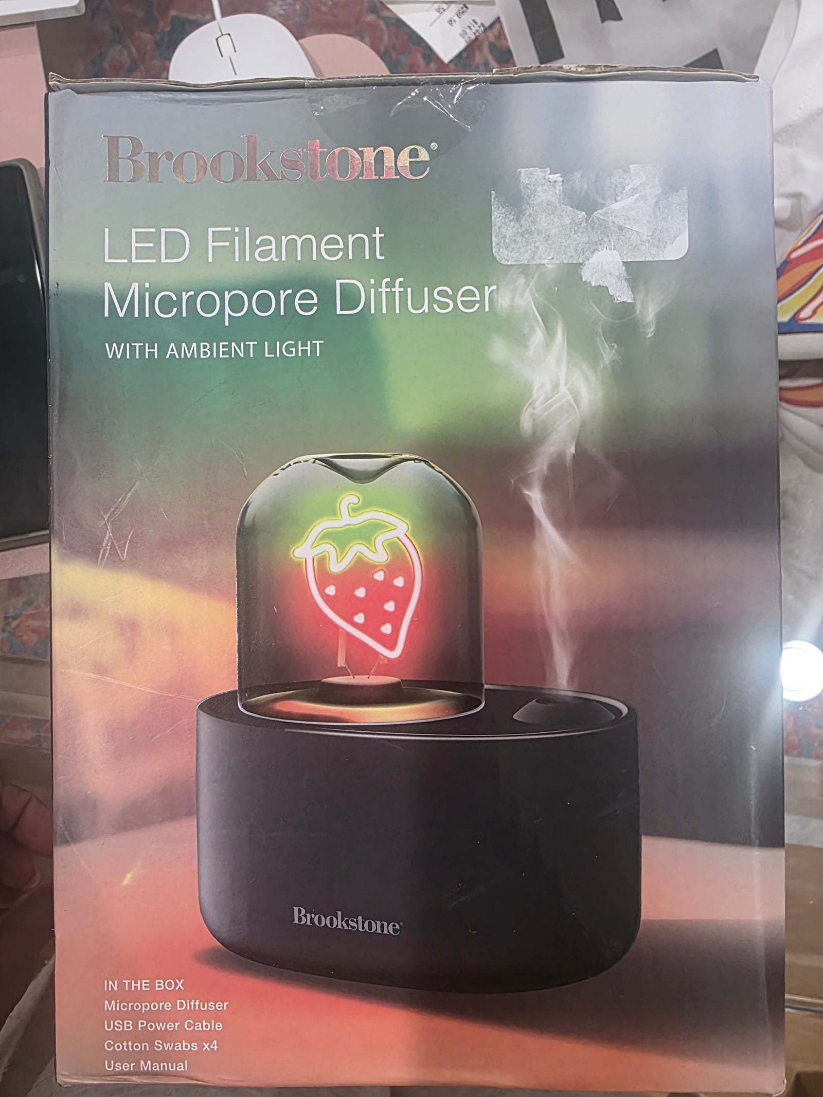 Brookstone LED Filament Micropore Diffuser with Ambient Light