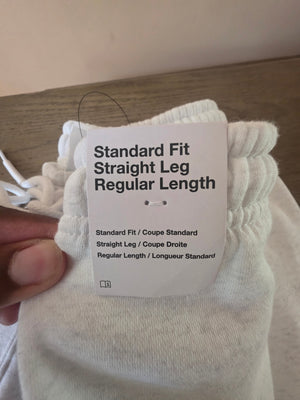 Mens Nike Straight Leg Standard Fit Regular Length Pants (Size XL) Off White
