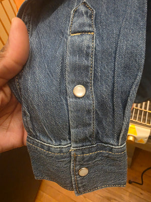 Women's Levi's Iconic Dark Demin Long-Sleeved Shirt (Small)