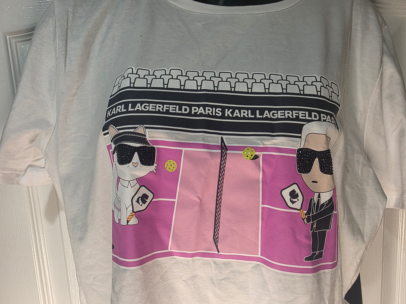 Karl Lagerfeld Paris Duo Pickleball Tee (Size Medium)