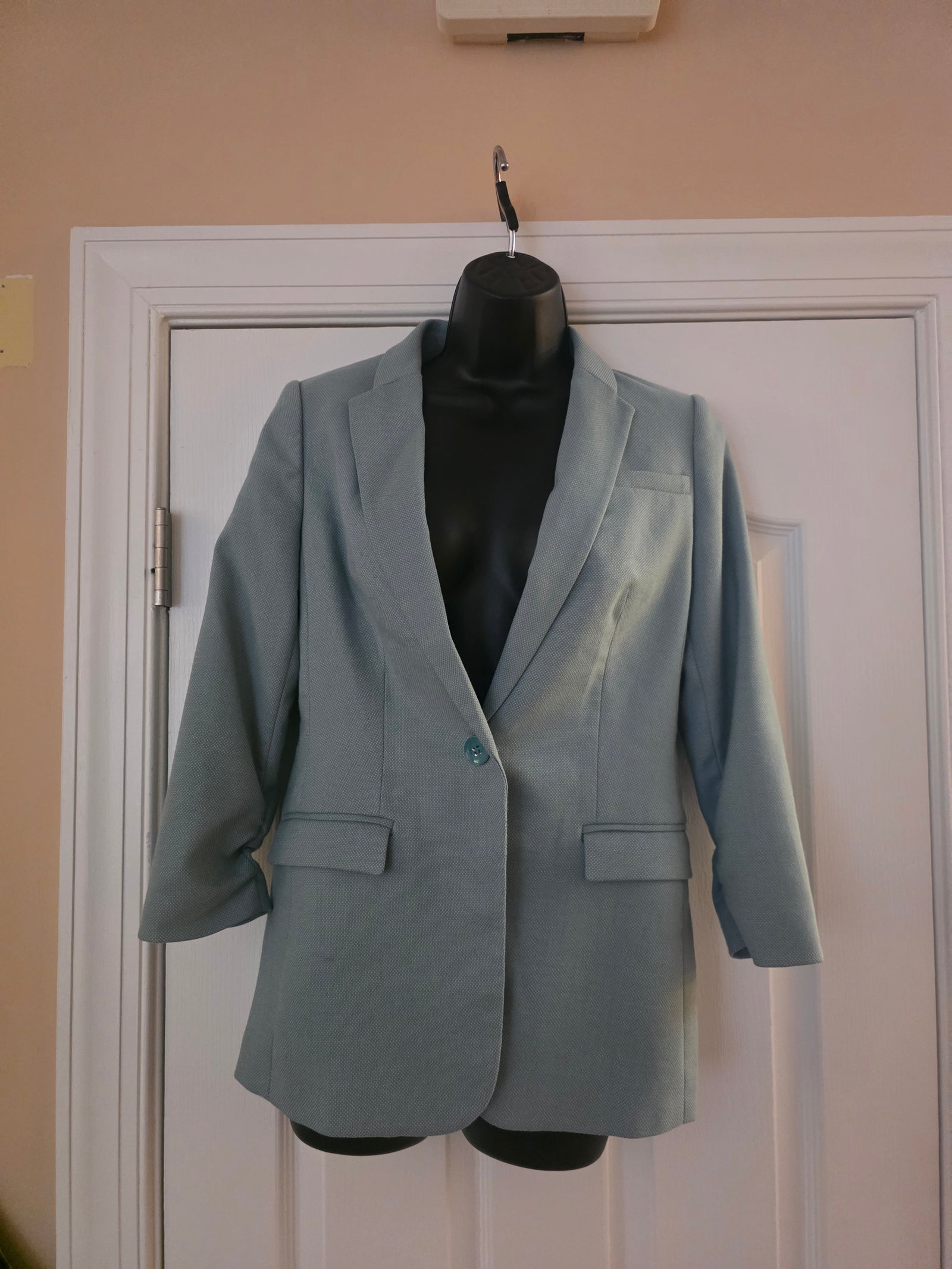 Womens The Limited SeaGreen (Mint) One Button Blazer (Size Extra Small (XS)) - Gently Used