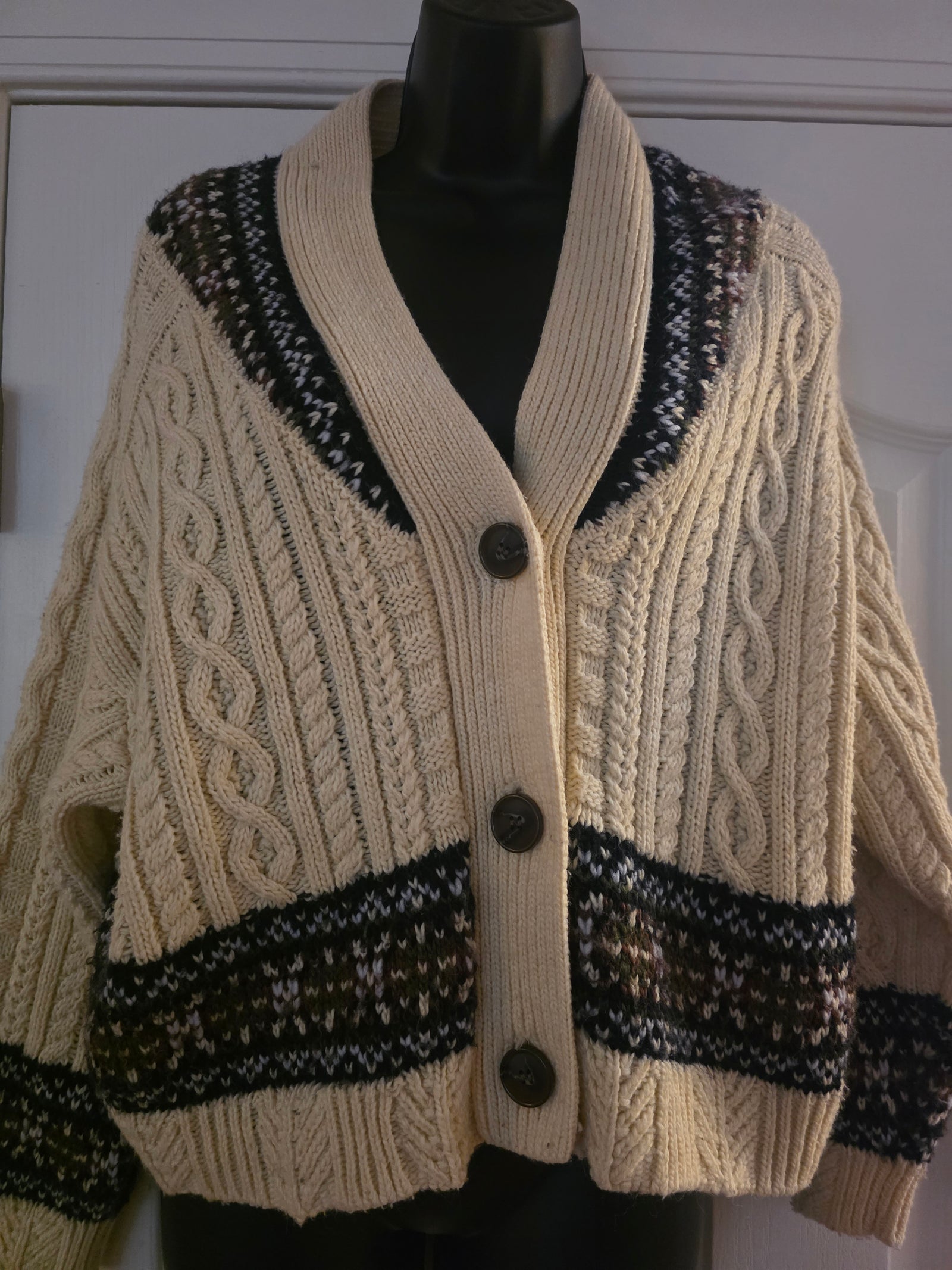 Zara Faire Isle Oversized Cardigan (Size Small) - Gently Used