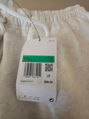 Mens Nike Straight Leg Standard Fit Regular Length Pants (Size XL) Off White