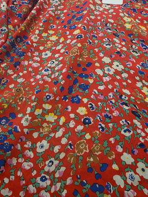 Womens Carolina Belle Floral Red Blouse (1X)