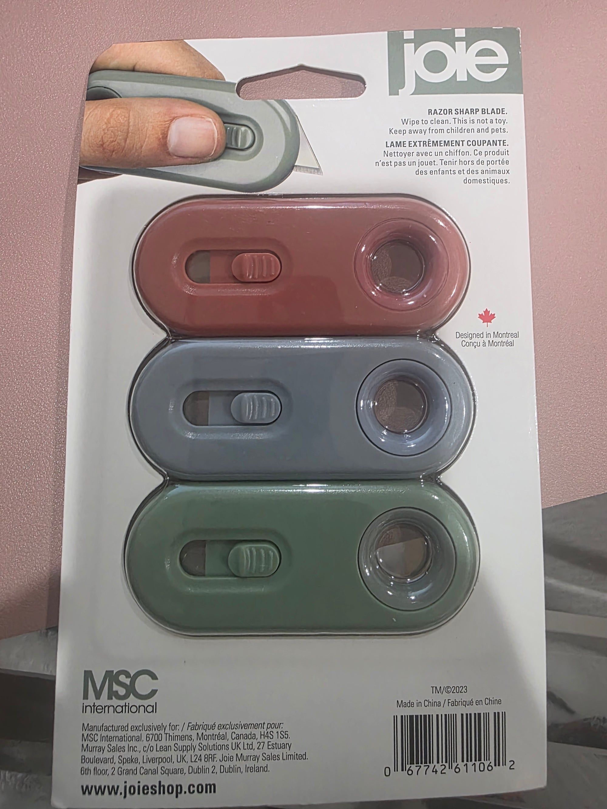 Joie Retracto Blades (Multi-Colored) 3-Pc Set