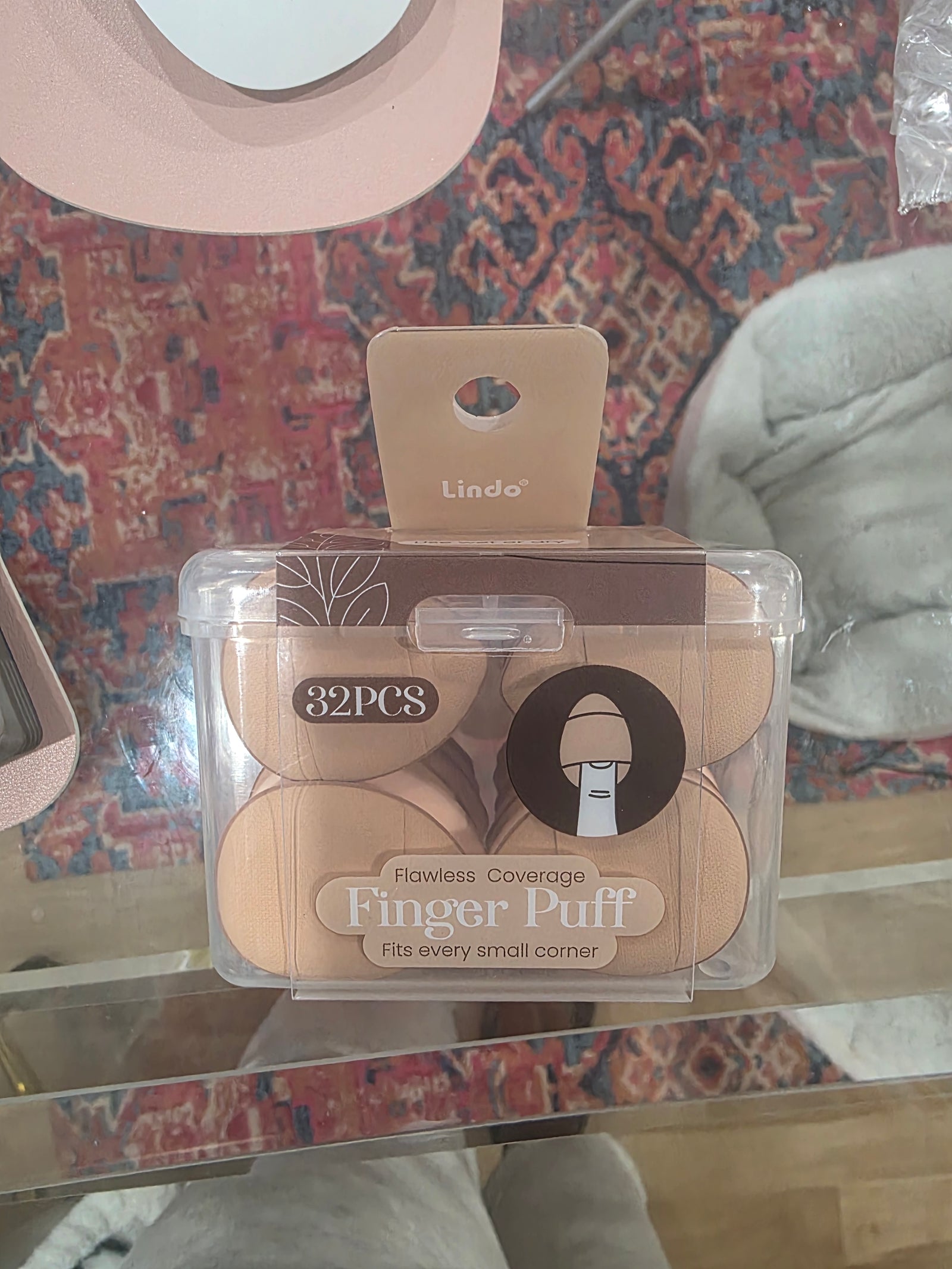 32-PC Beige Finger Puffs