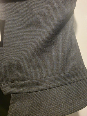 Zara Charcoal Heather Grey Pinstriped Bustier (Size XXL)