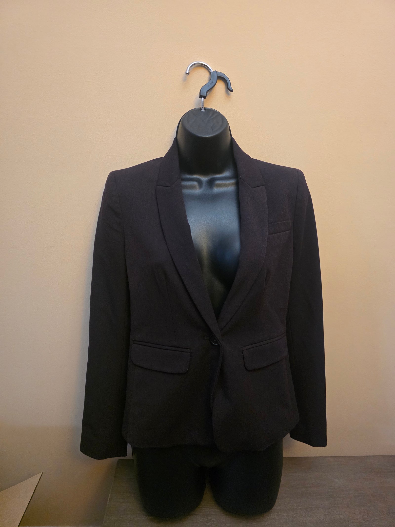 Womens Ann Taylor LOFT Plum One Button Blazer (Size 00P - Petite) - Gently Used