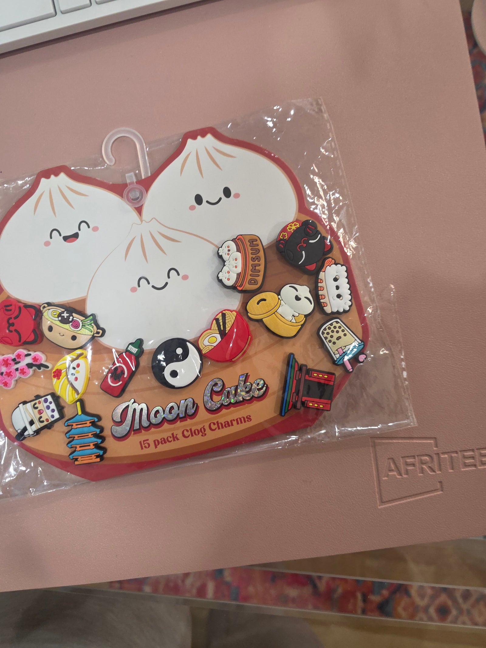 Moon Cake Clog Charms (15 Pcs - Asian Theme)