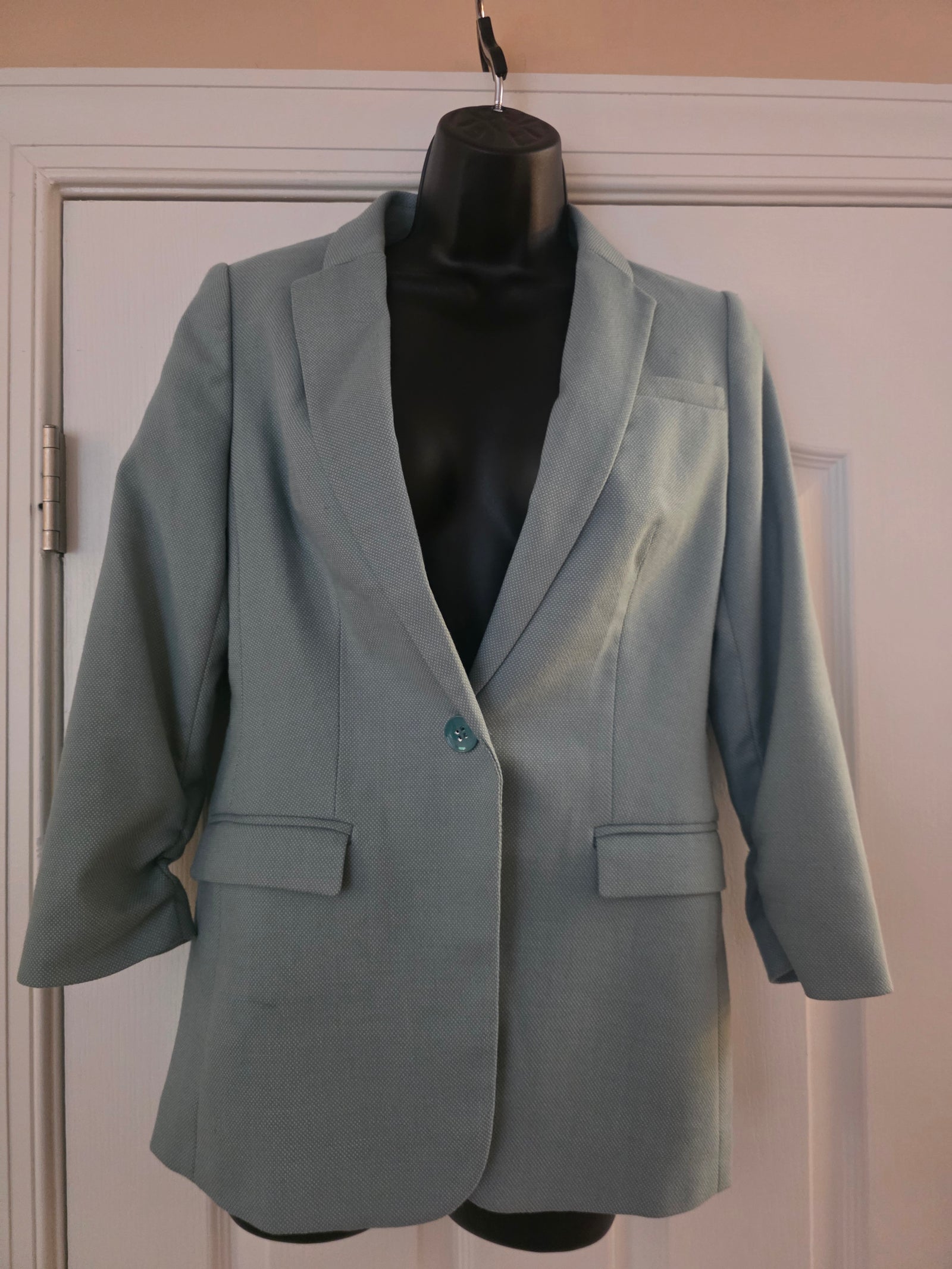 Womens The Limited SeaGreen (Mint) One Button Blazer (Size Extra Small (XS)) - Gently Used