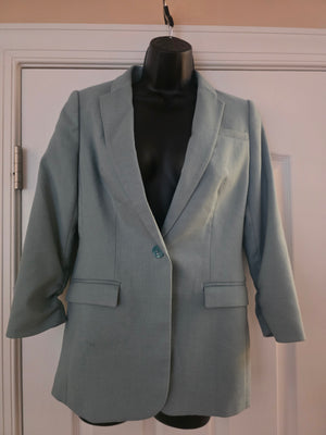Womens The Limited SeaGreen (Mint) One Button Blazer (Size Extra Small (XS)) - Gently Used