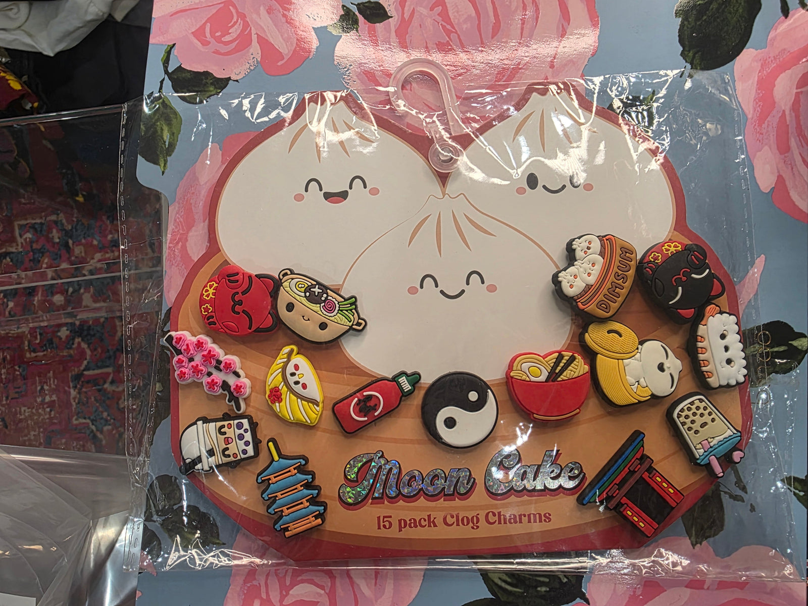 Moon Cake Clog Charms (15 Pcs - Asian Theme)
