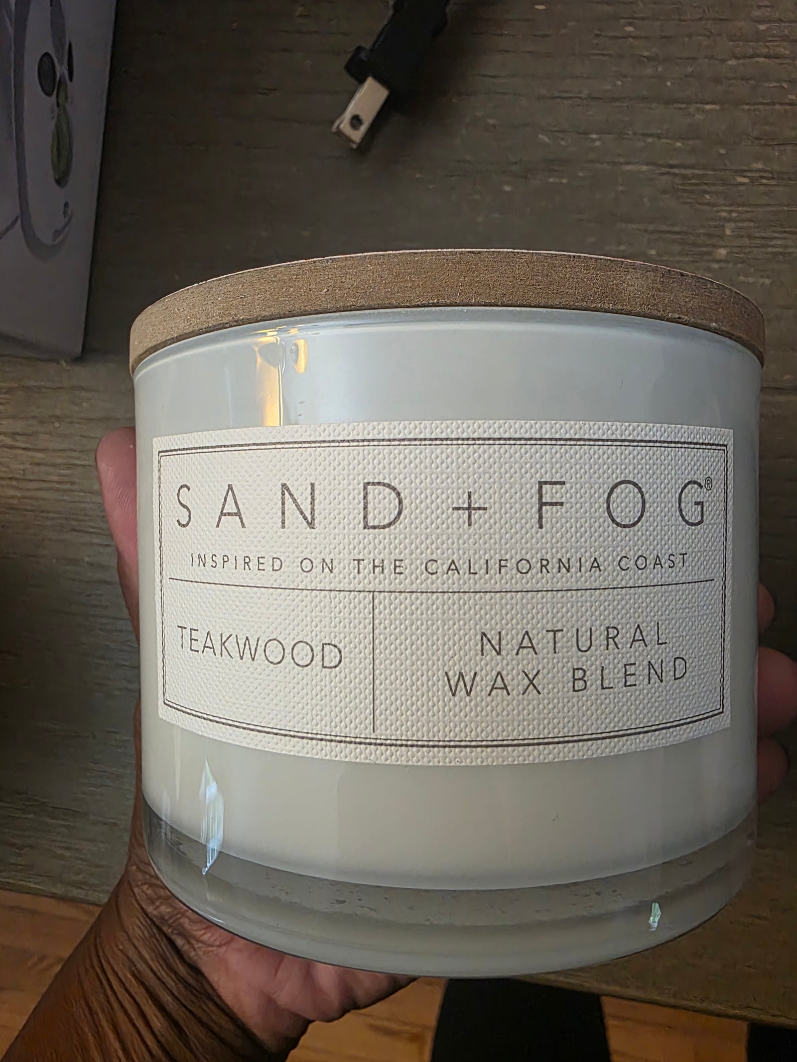 Sand + Fog Teakwood Natural Wax Blend Candle