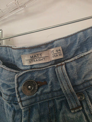 Light Blue Acid Wash Denim Shorts (IT 44/US 30) Straight Republic of Denim - Bought from Italy (Gently Used)