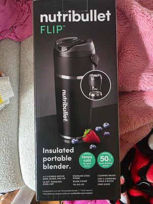NutriBullet Flip Insulated Portable Blender (Black)