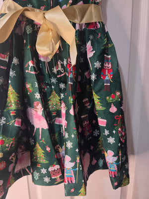 Bonnie Jean Green Christmas Dress (Children's Size 8)