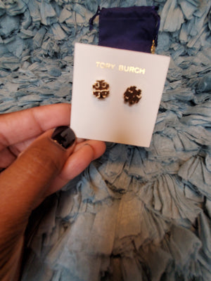 TORY BURCH Small TB Logo Stud Earrings