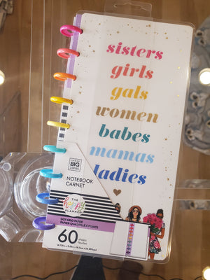 "sisters girls gals women babes mamas ladies" 60-Sheet Dot Grid Paper Notebook