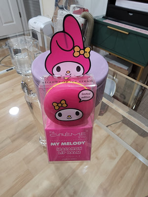 CREME Shop "My Melody" Strawberry Ice Cream Flavored Macaron Lip Balm