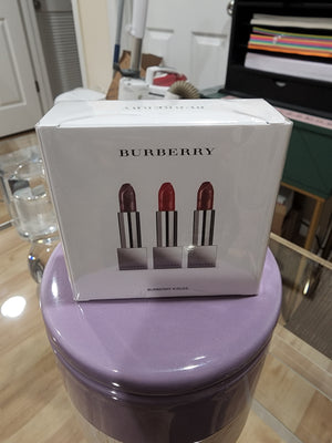 Trio of Burberry Kisses Hydrating Lip Colour (Oxblood, No. 97, Military Red, No. 109, & Russet No. 93