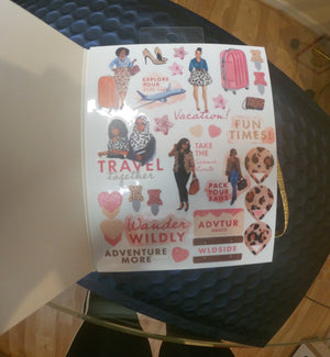 Wander Wildly Sticker Book featuring Diverse African American Women