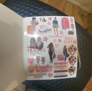 Wander Wildly Sticker Book featuring Diverse African American Women