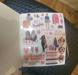 Wander Wildly Sticker Book featuring Diverse African American Women