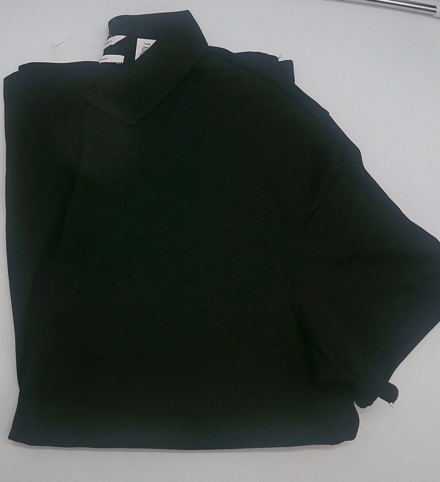 CALVIN KLEIN Liquid Touch Men's Jet Black Polo Shirt