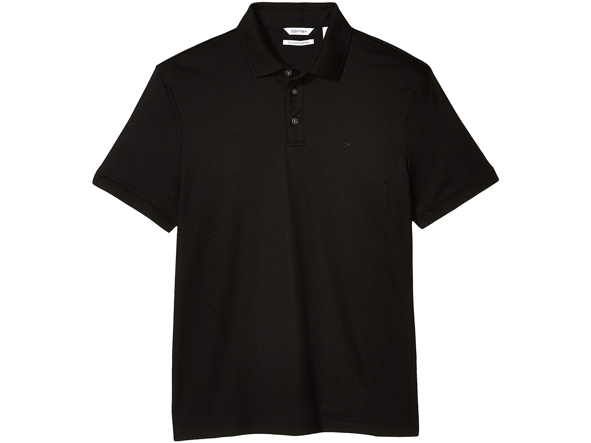 CALVIN KLEIN Liquid Touch Men's Jet Black Polo Shirt