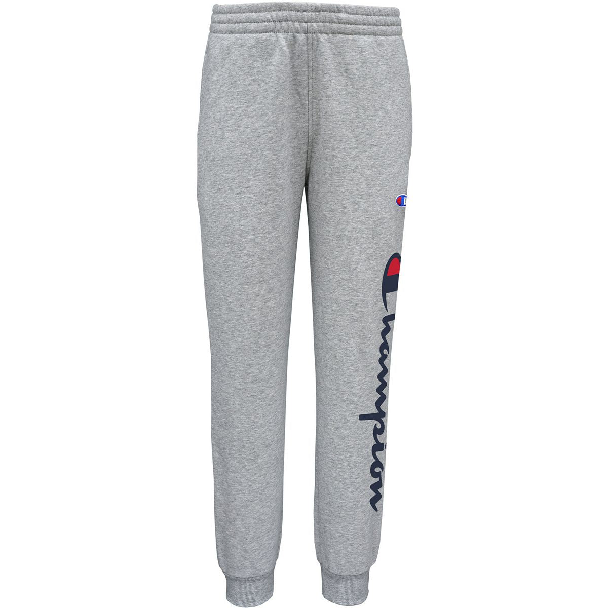 CHAMPION Light Grey Script Logo Sweatpants