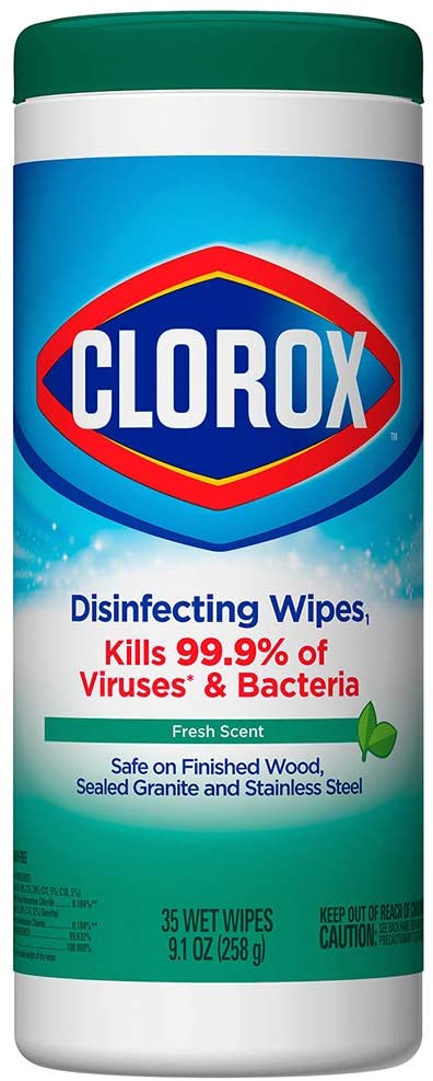 CLOROX 35-Count Fresh Scent Bleach Free Disinfecting Wipes