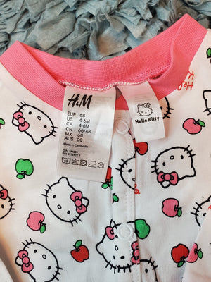 H&M CONSCIOUS Hello Kitty & Apples Snap Button Onesie 