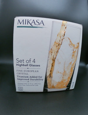 Set of 4 "Julie" Highball Mikasa Glasses