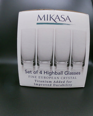 Set of 4 "Julie" Highball Mikasa Glasses