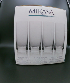 Set of 4 "Julie" Highball Mikasa Glasses