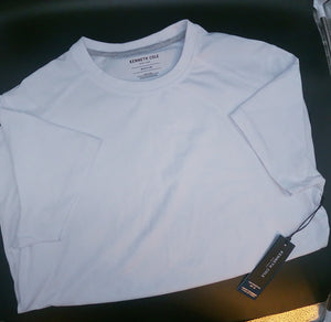 ﻿KENNETH COLE﻿ New York White Core Knit Shirt