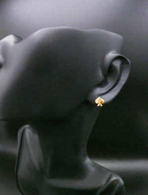 Gold-Tone Spade Extra Small Stud Earrings