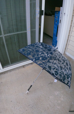 Kate Spade Royal Blue Garden Vine Bubble Umbrella