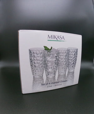MIKASA Set of 4 Highball Glasses