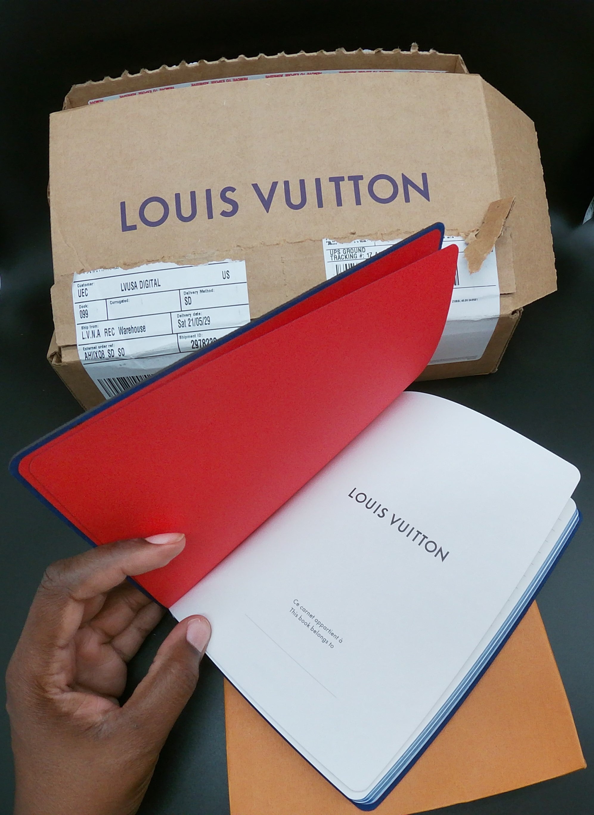 Louis Vuitton Clemence Notebook Blue