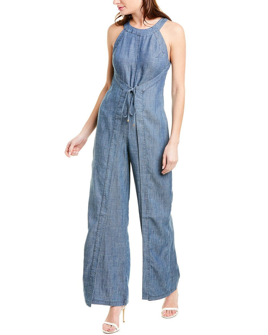 Trina Turk Hewett Linen-Blend Jumpsuit (Size 0)