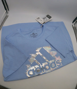 ADIDAS Light Blue Holographic Amplifier Tee