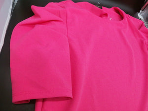 Fuchsia Top Gathered Puff Sleeves (Size Medium)