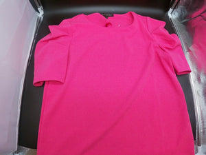 Fuchsia Top Gathered Puff Sleeves (Size Medium)