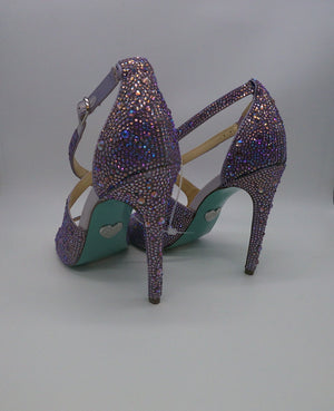 BETSEY JOHNSON Bayli Lilac Heeled Sandals