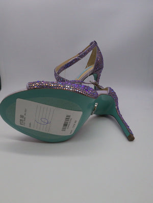 BETSEY JOHNSON Bayli Lilac Heeled Sandals