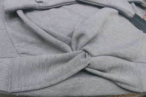 Cynthia Rowley Grey Knotted Pullover Sweatshirt