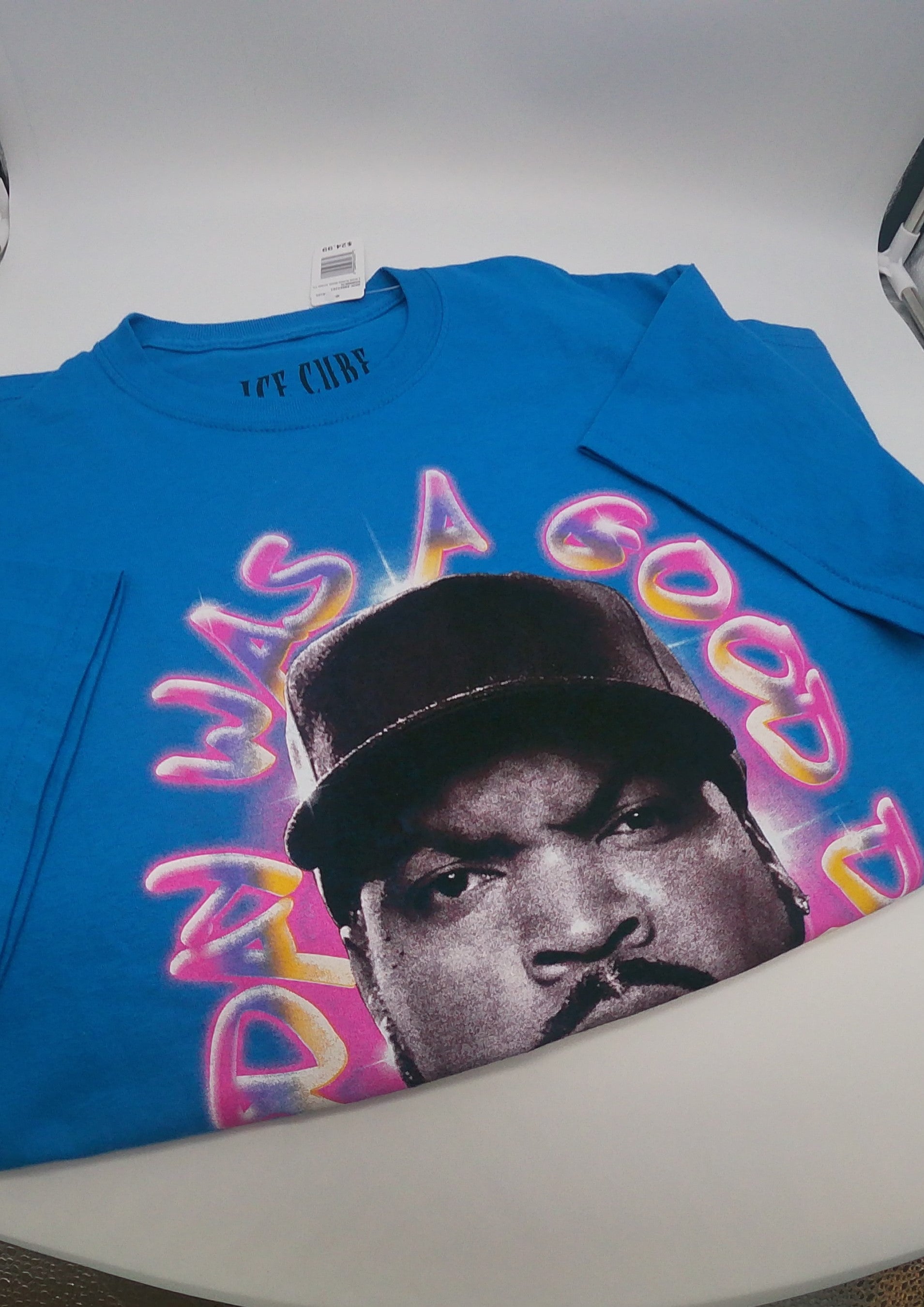 Aqua Blue Graffiti Ice Cube Tee